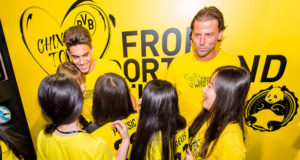 Avec les fans à Shanghai
